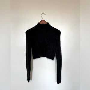 🍒 [VINTAGE] Express Cropped Mock Neck Sweater